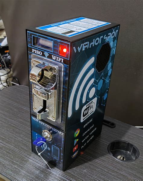 PISO WIFI BOX ONLY WITH METAL COVER GREY.